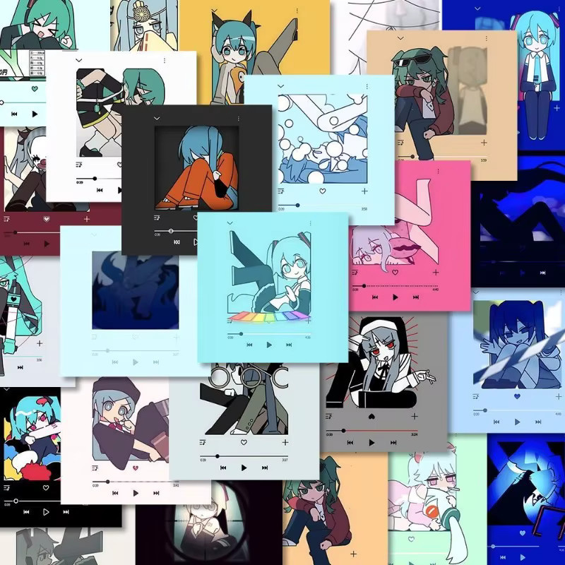 Hatsune Miku MEIKO Aufkleber, 52-teiliges Set, bunt - Bild 2