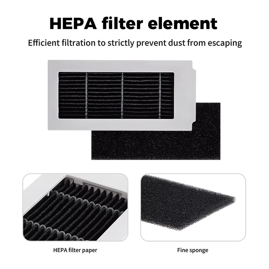 Ecovacs Deebot X5 OMNI X5 PRO OMNI X5 PRO X5 Max Zubehör Set mit Seitenbürsten Rollenbürsten HEPA-Filtern und Staubbeuteln - Bild 1