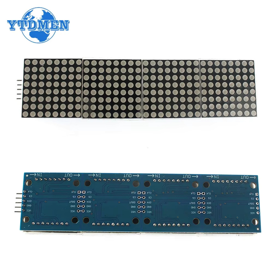 YTDMEN MAX7219 LED Dot Matrix Modul 8x8 für Arduino DIY Kits in Rot, Blau oder Grün - Bild 4