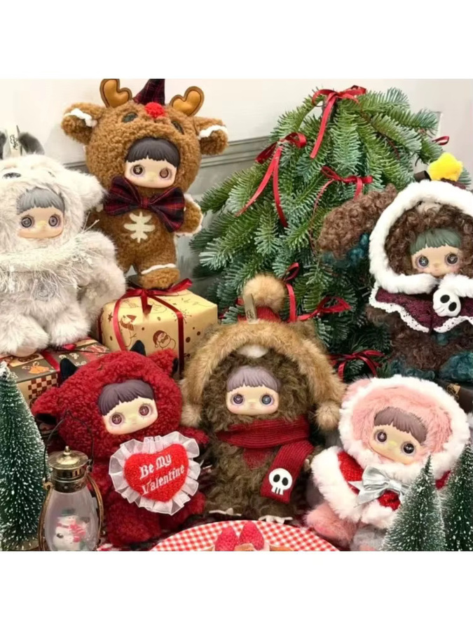 Maymei Winter-Wunder-Serie, Blindbox-Anhänger-Dekoration, Einzelfigur, Plüsch / Textil, Tiere - Bild 7