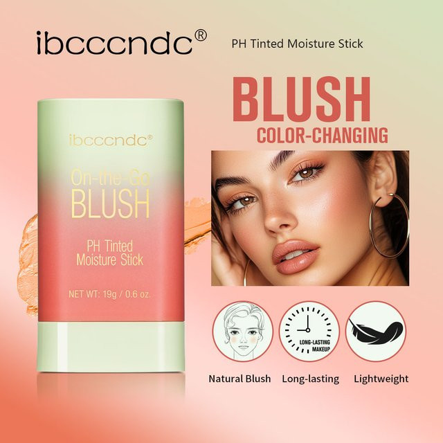 ibcccndc Eraser Blush Stick, Creme-Rouge, getönt, natürliches Finish - Bild 1