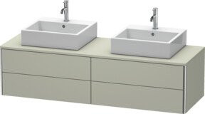 Duravit Waschtischunterschrank XSquare in matt Weiß, Breite: 160 cm, Höhe: 40 cm, Tiefe: 54,8 cm - Bild 1