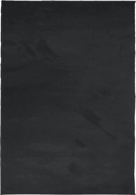 vidaXL Teppich OVIEDO Kurzflor Schwarz B x T: 140 x 200 cm - Bild 1