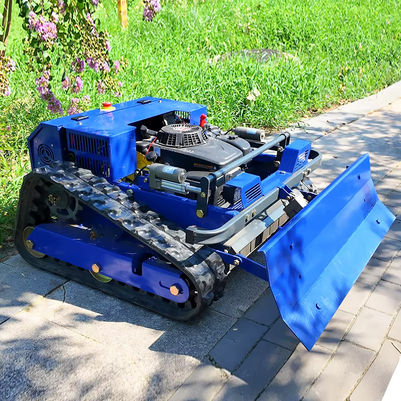 AIWEIYA Mini-Rasenmäher mit Fernbedienung in Blau - Bild 1