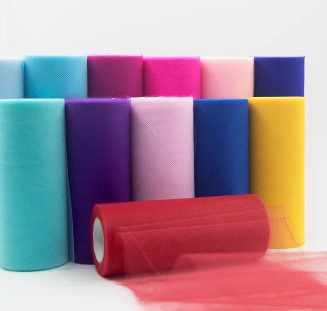 Tüll-Organza-Stoff als Rolle für Dekoration und Tutu-Röcke, Breite: 15 cm, Länge: 25 Yards - Bild 1