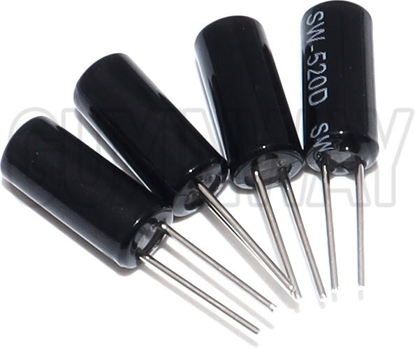 GUXINWAY 10er Set SW-520D Vibrationsschalter Kugelschalter in Schwarz, B/T/H: 5,2 x 11,5 cm - Bild 1