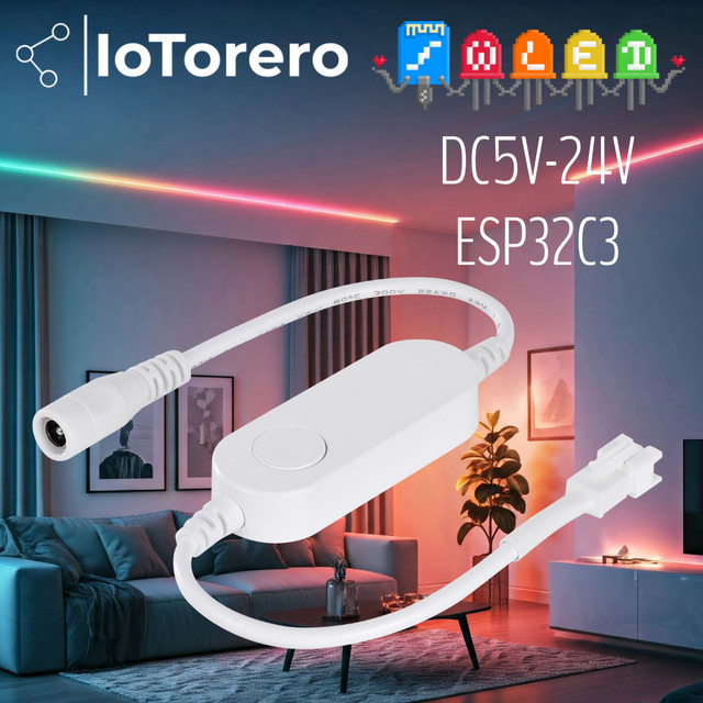 IoTorero WLED DC 5V-24V Controller für einfach adressierbare LED-Streifen WS2811 WS2812B WS2814 WS2815 kompatibel mit Home Assistant - Bild 1