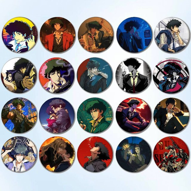 Brosche Cowboy Bebop Anime Retro Abzeichen, Unisex - Bild 1