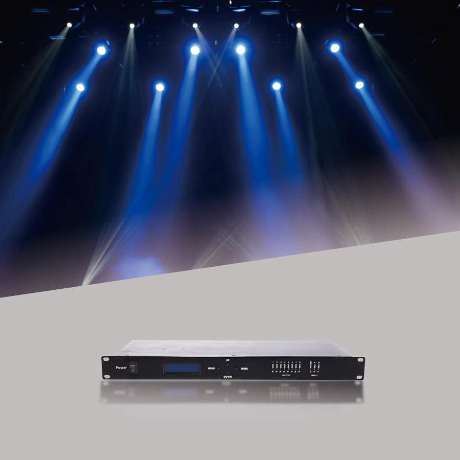 REIZ Artnet DMX 8-Wege Netzwerk-Expander mit 4096 Kanälen in Schwarz - Bild 6