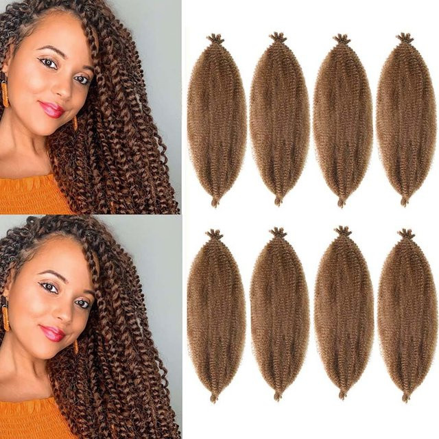 Refeeny Afro Twist Haarverlängerungen, Marley Twist Braids, 12 Zoll, Damen - Bild 1