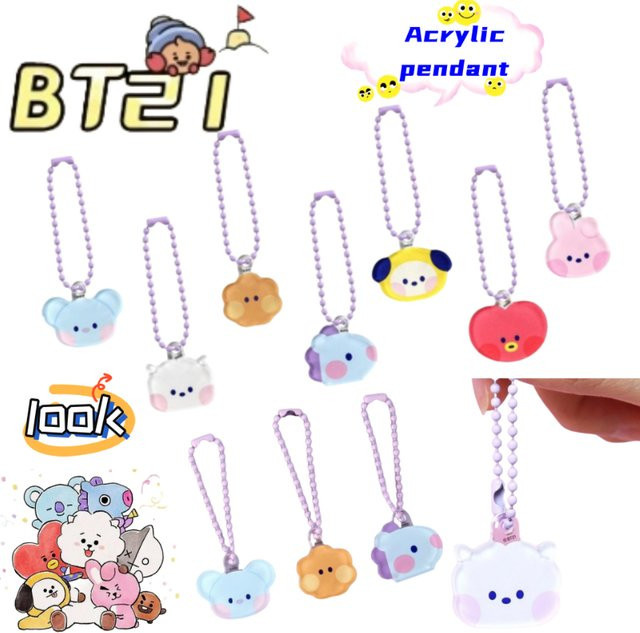 LINE FRIENDS BT21 Koya Shaky Chimmy Mang Acryl-Schlüsselanhänger, Unisex - Bild 1