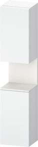 Duravit Hochschrank Qatego in Weiß Matt mit 2 Türen und Glasfachböden, B/T/H: 40 x 36 x 176 cm - Bild 1