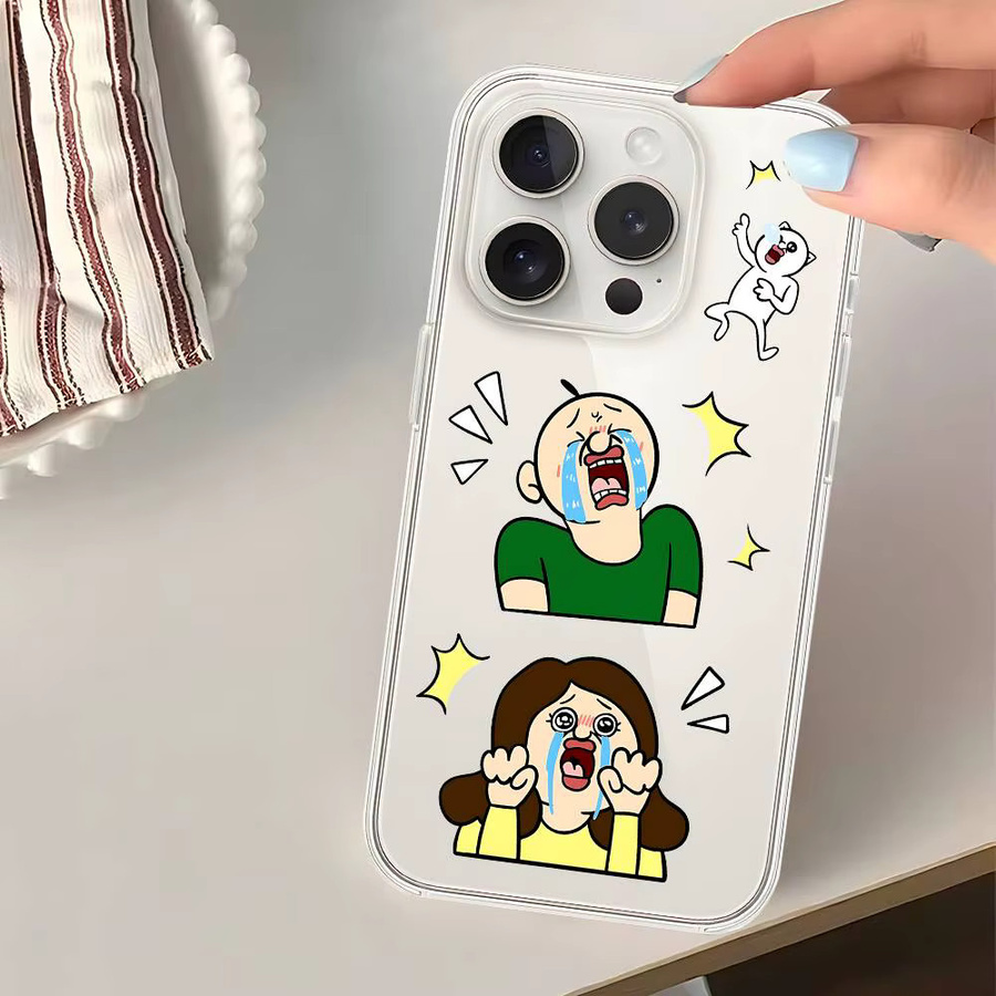 Bang Bang Tang Tang Handyhülle für iPhone 11 bis 17 Pro Max und Plus, transparente weiche Schutzhülle - Bild 3