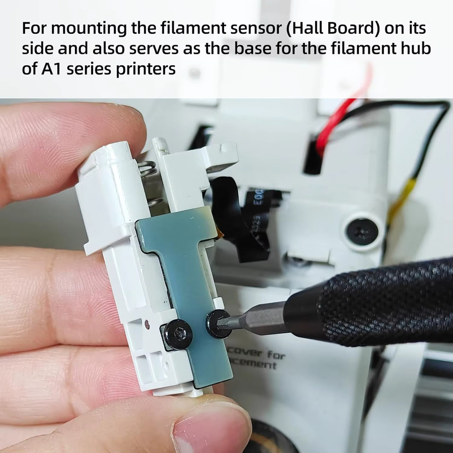 Bodenhalterung für Bambu Lab AMS Lite kompatibel mit A1 und A1 Mini Hall-Effekt-Feederplatte Basis 3D-Drucker Zubehör - Bild 2