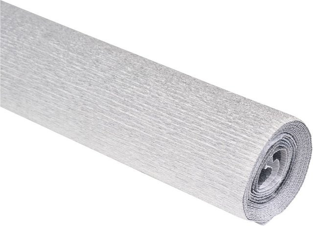 Werola Floristen-Krepppapier farbfest in Alu-Silber - Bild 1