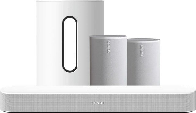 Sonos Soundbar Set: Beam Gen. 2, 2x Era 100 und Sub Mini in Weiß - Bild 1