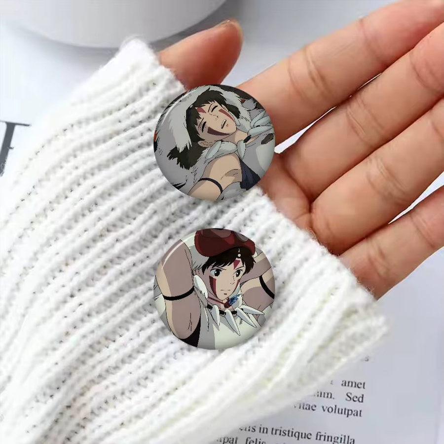 Mesuca Brosche, Anime, rund, Unisex - Bild 4