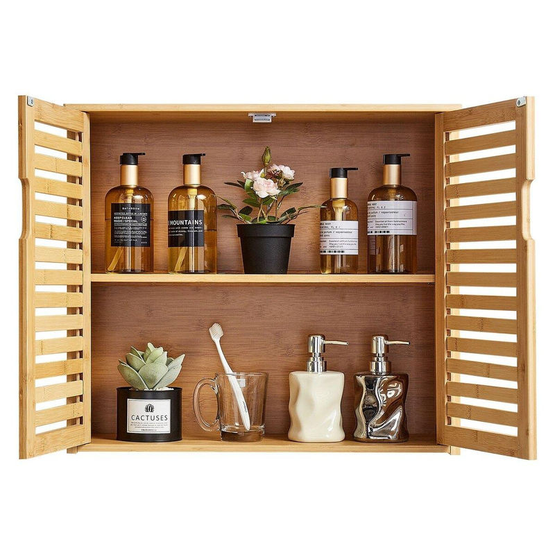 Buying Solutions MB Badezimmer-Wandschrank in Weiß mit 2 Türen und verstellbarem Einlegeboden zur Wandmontage - Bild 6