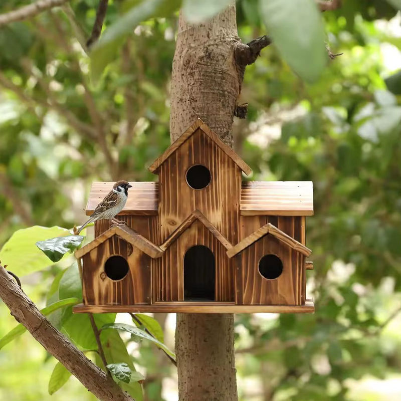 Vogelhaus für den Garten mit 5 Nistkammern in Blau für Bluebirds und Finke - Bild 5