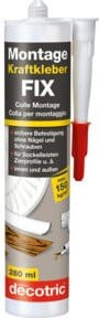 Decotric Montage Kraftkleber FIX solventfrei in Weiß, 280 ml - Bild 1