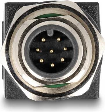 Delock M12 auf RJ45 Netzwerk Adapter A-kodiert 8 Pin, Schwarz - Bild 2
