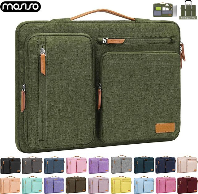 MOSISO Laptop-Hülle und Computer-Aktentasche für MacBook Air Pro, HP, Asus und Dell in Blau oder Grün - Bild 1