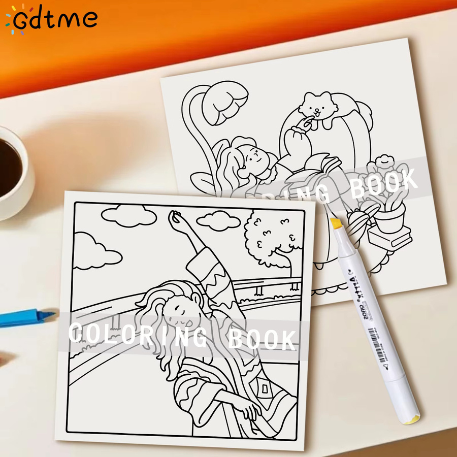 Mädchen-Momente Kühnes und Einfaches Malbuch für Erwachsene zur Entspannung und DIY Mal- und Zeichenkunst-Aktivität - Bild 3