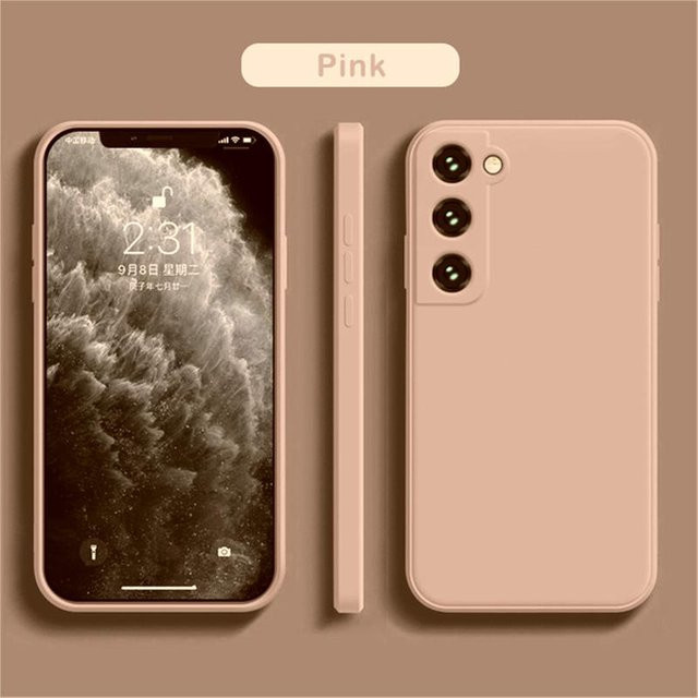 Offizielle Samsung Silikon-Telefonhülle für Galaxy S25 S24 S23 S22 S21 S20 Ultra FE Plus A35 A55 A06 A16 rosa - Bild 1