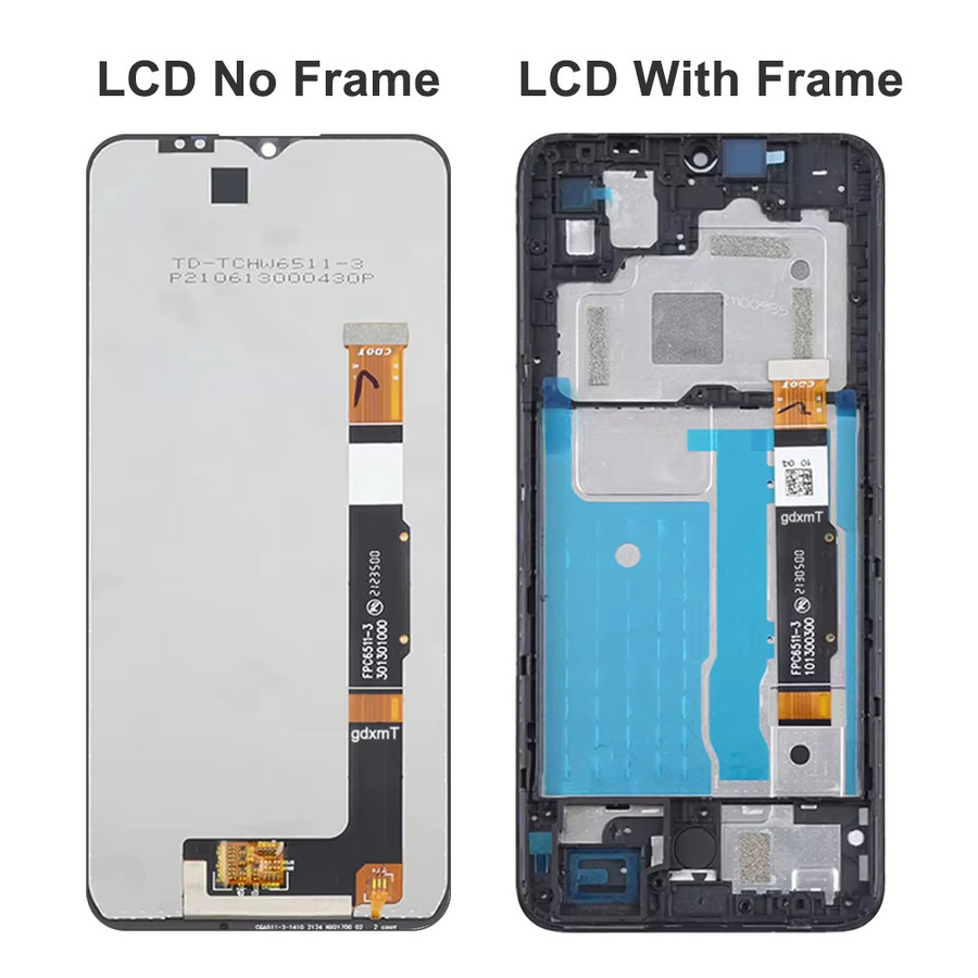 TCL 20R 5G T767H LCD Display mit Touchscreen Digitizer Montage in Schwarz - Bild 4