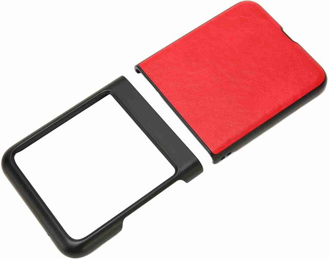 Stoßfeste und kratzfeste Klapphülle für dein Motorola Razr 40 Ultra in Rot - Bild 1