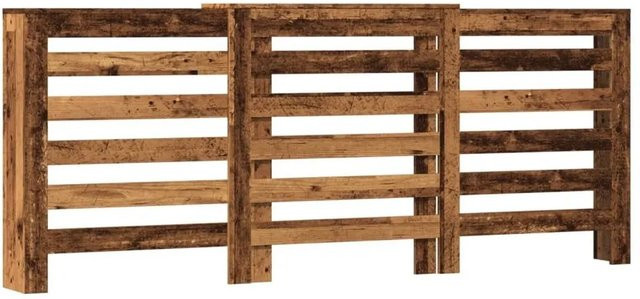 vidaXL Heizkörperverkleidung in Altholz-Optik mit Latten-Design, Braun, B/T/H: 205 x 21,5 x 83,5 cm - Bild 1