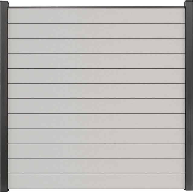 GroJa Steckzaun Basicline Weiß, PVC-beschichtet, B: 180 cm, H: 180 cm - Bild 1