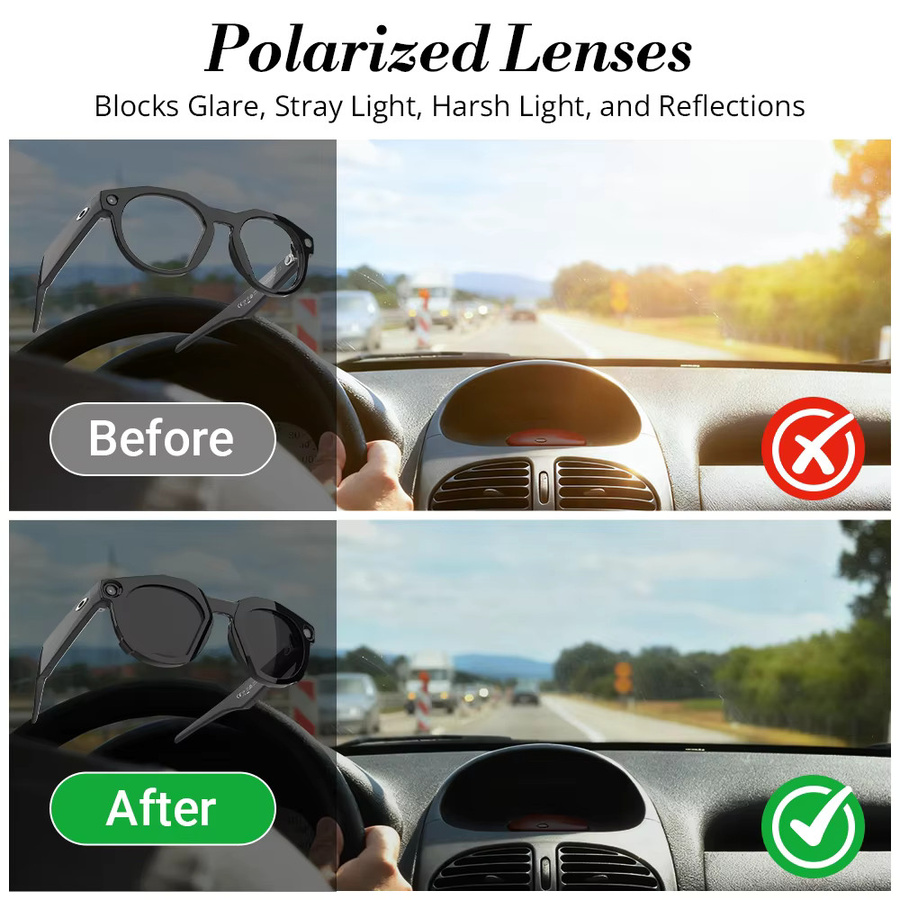 HiBloks Smartglasses Clip für Oakley Meta HSTN, schwarz, Vollrand, square, Kunststoff - Bild 2