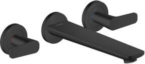 Hansgrohe Axor Citterio cubic cut 3-Loch-Wannenarmatur für die Wandmontage, Mattschwarz - Bild 1