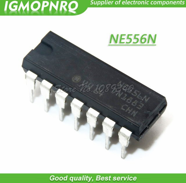10 Stück NE556N DIP14 Timer-IC in Schwarz - Bild 1