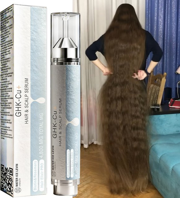 Water Ice Levin Haar- & Kopfhaut-Serum, Biotin, Rosmarin, Kollagen, Keratin, Unisex - Bild 1