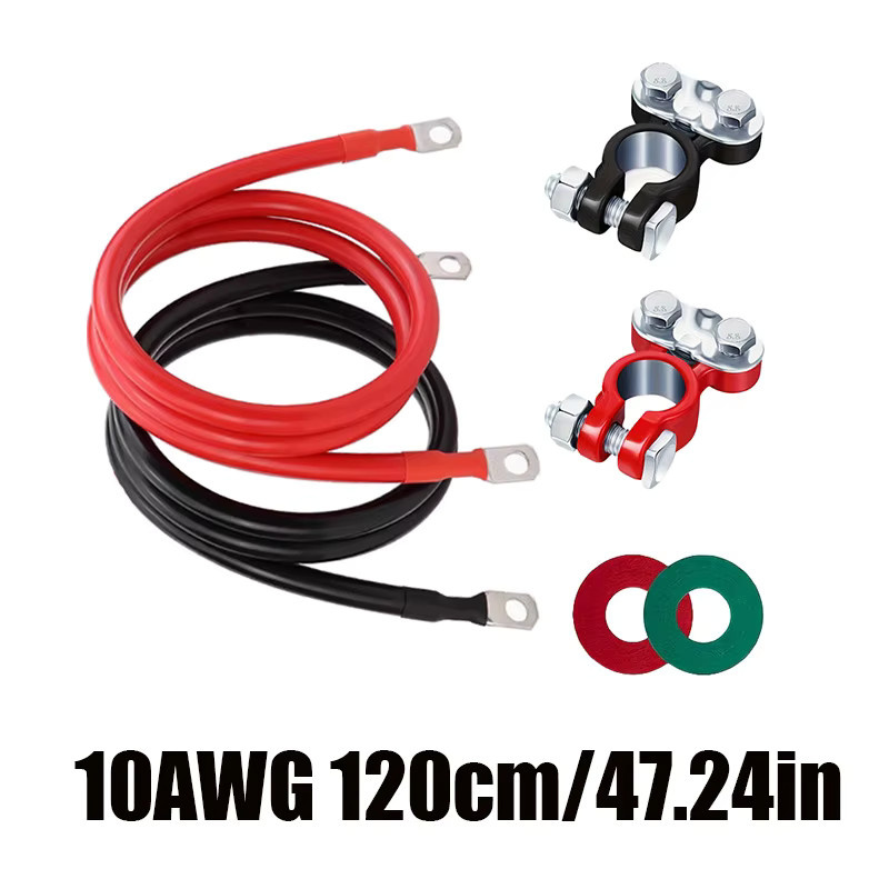 Batterieklemmen-Steckverbinder 10 AWG für Kfz, Motorräder und Schiffe in Rot - Bild 4