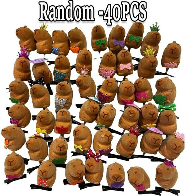 Haarspange 3D Capybara, brown, Unisex - Bild 1