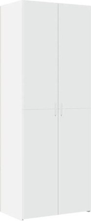 vidaXL Highboard Weiß aus Holzwerkstoff B/T/H: 70 x 42,5 x 185 cm