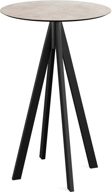 Feros Stehtisch Infinity mit HPL-Platte in Sand, rund, Höhe: 109,2 cm, Durchmesser: 70 cm - Bild 1