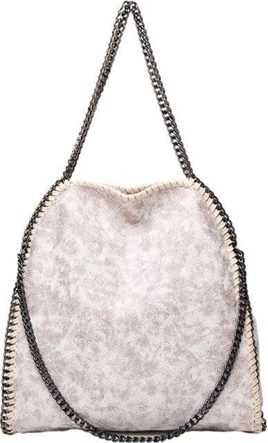 FangNymph Schultertasche, weiß, PU, Kette - Bild 1