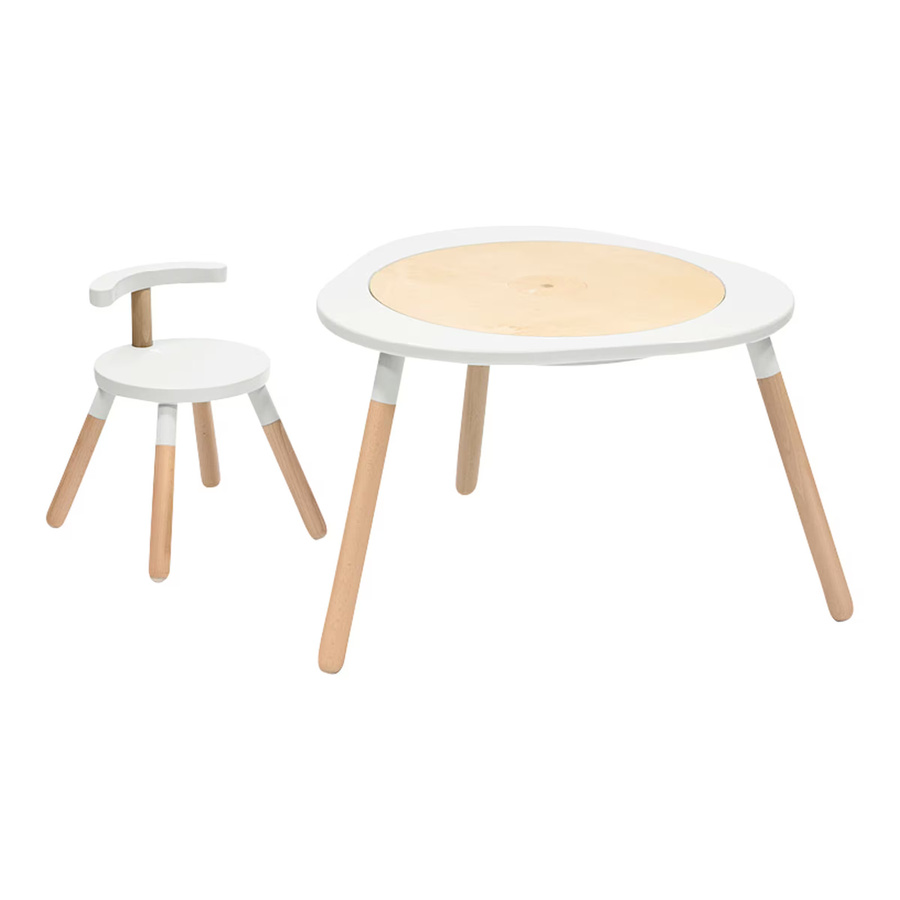 Stokke Mutable Holzstuhl V2 aus Naturholz in Weiss und Braun - Bild 1