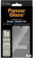 PanzerGlass Ultra-Wide Ceramic Schutzfolie mit EasyAligner für Samsung Galaxy S25+ S936 und Samsung Galaxy S24+ S926, transparent, gehärtetes Glas mit Vollverklebung - Bild 1
