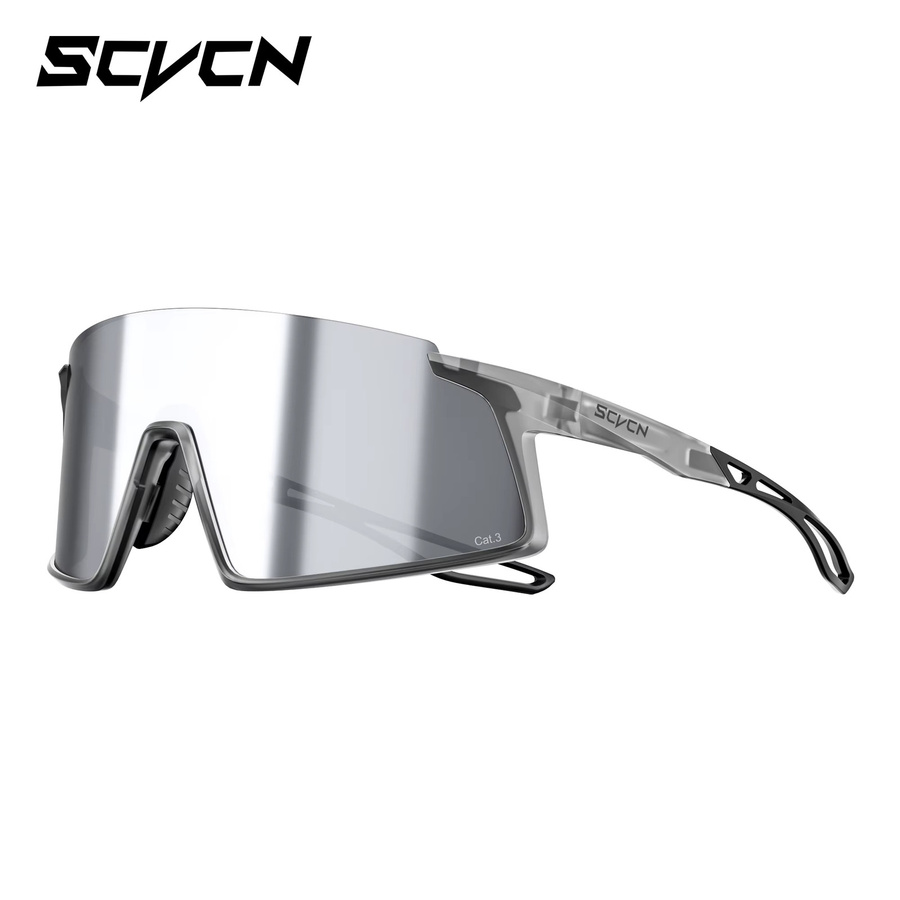 SCVCN Sportsonnenbrille, Photochrome, Vollrand, Unisex, Kunststoff - Bild 5