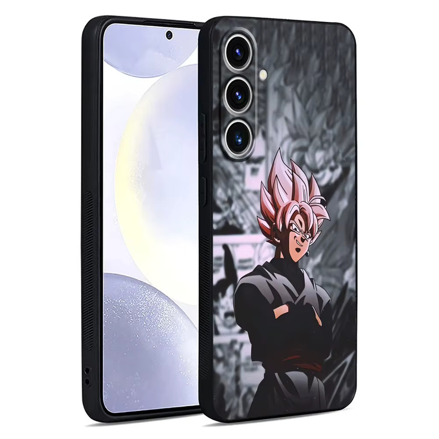 Schwarze weiche Handyhülle mit Dragon Ball Goku Manga Son Gohan Design für Samsung Galaxy S25 Edge, S24 Plus, S23 Ultra, S21 FE und S20 - Bild 4
