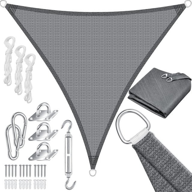 KESSER Sonnensegel als Sonnenschutz und Windschutz aus wasserabweisendem HDPE-Gewebe für Garten, Balkon oder Terrasse - Bild 1