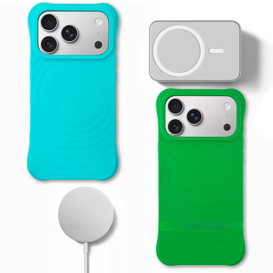 Apple iPhone Schutzhülle aus flüssigem Silikon mit Ripple-Design und MagSafe-Kompatibilität, Farbe: Purple, passend für iPhone 17, 16, 15 und 14 Pro Max - Bild 3