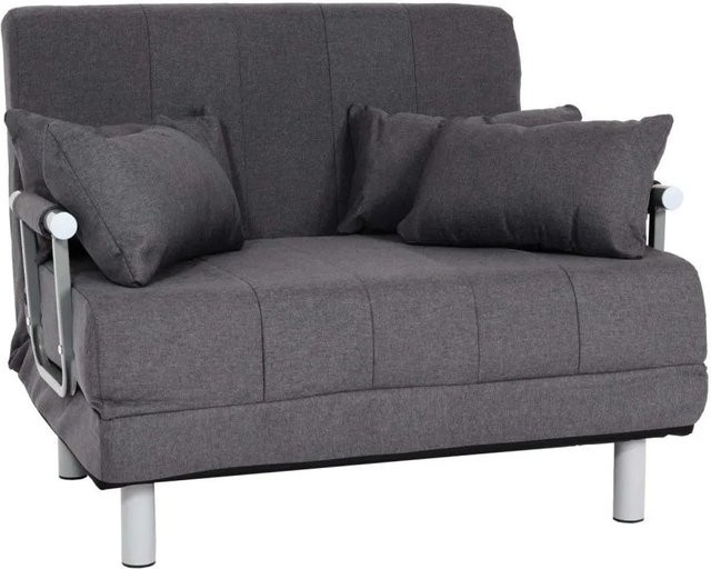 Schlafsessel MCW K29 als Klappsessel und Schlafsofa in Dunkelgrau mit Stoffbezug, Liegefläche B: 97 cm, L: 186 cm - Bild 2