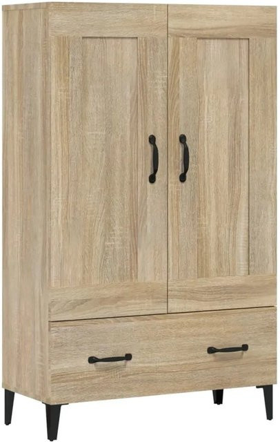 vidaXL Highboard Sonoma-Eiche im Industrial Design, Farbe Braun, B/T/H: 70 x 31 x 115 cm - Bild 1
