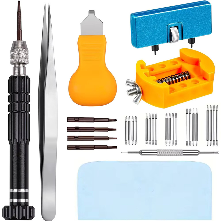 DQG Uhrenwerkzeug-Set, 32-teilig, Edelstahl, Schwarz, Unisex - Bild 5